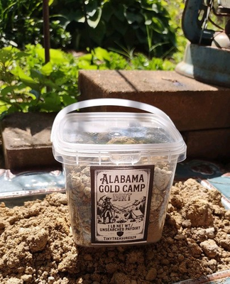 #ad 16oz 1lb Unwashed Pay Dirt from Alabama Gold Camp USA. Mini Bucket Outdoors $26.95