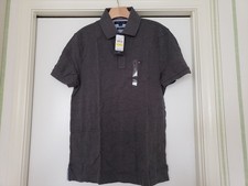 NWT Tommy Hilfiger Men  s Custom Fit Core Polo Shirt - Gray - Size M