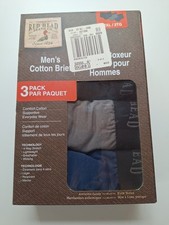 RedHead Men's Cotton Briefs 3-Pack 2XL Black Navy Charcoal NWT Comfort Stretch