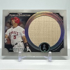 2013 Topps Museum Collection Albert Pujols Jumbo Lumber Relic Patch /5 Game Used