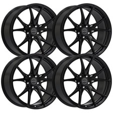 Set-4 Inovit Speed 19x8.5 5x112 Satin Black 35mm Wheels Rims 19 Inch
