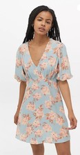 Urban Outfiters Aura Bloom Mini Dress Size 10-12 Tea Dress