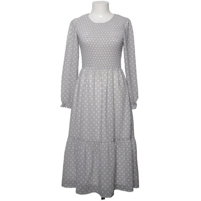 The No Style of Style, Maxikleid, Größe: S, Grau/Weiß, Polyester, Gepunktet #LKq
