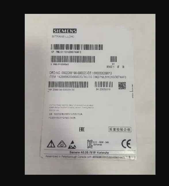 Siemens 7ML5110-1GD07-4AF3 Capable of Liquid Level Measurement