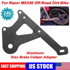 For Razor MX350 Off-Road Aluminum Pocket Mod Disc Brake Adapter Black Anodized