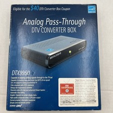 Digital Stream DTX9950 DTV Converter Box Analog Pass-Through w/ Remote NEW