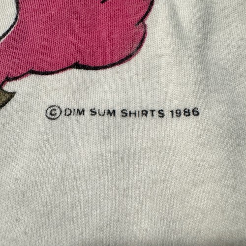 Vintage Dim Sum Shirts T-Shirt Men’s XL Dragon Single Stitch Stained White - Picture 7 of 14