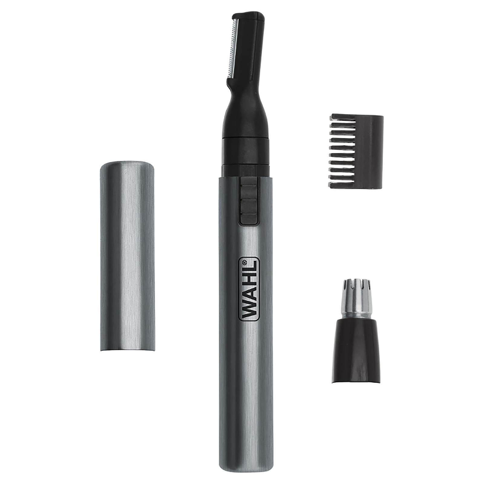 Wahl Micro Groomsman Battery Personal Trimmer for 4 Piece Set, Nickel/Black 