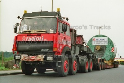 LKW Foto FIAT Schwerlasttransporter Italien rot FAGIOLI S.P.A. #n4dn