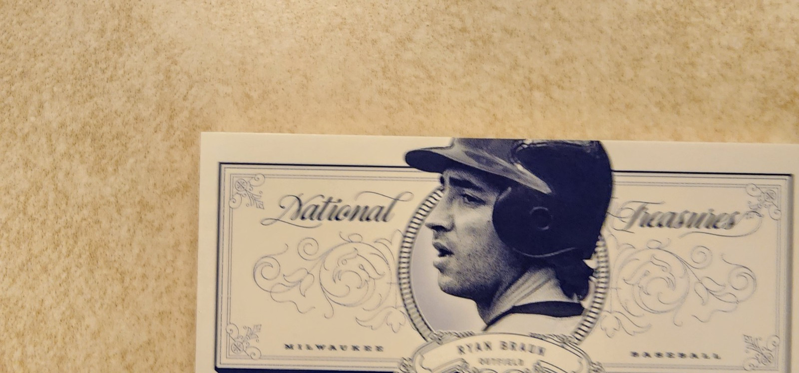Ryan Braun 2012 National Treasures Auto Bat Booklet Limited #1/5 Game Used view 6