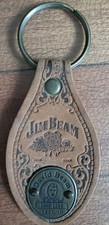 Jim Beam - David Beam 1802 - 1854 - Leather Key Ring Chain