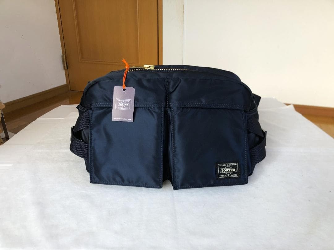 Bolso corporal Geki Porter Tanker hierro azul cintura usado