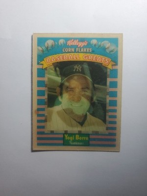 Yogi Berra 1991 Sportflics Kelloggs Corn Flakes #11 Baseball Greats Yankees