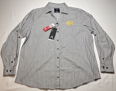 CAL Berkeley Antigua Women XL Button Shirt Collar Long Sleeve California NWT New