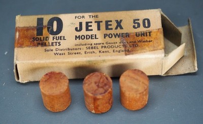 JETEX  fuel pellets for Jetex 50 - and original box