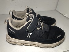 On Cloud Play Shoes Youth Size 3 Navy Blue Hook Loop CloudTec Running Sneakers