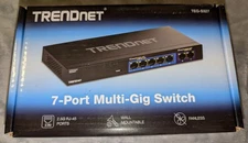 TRENDnet 7-Port Multi-Gig Unmanaged Switch Metal 5 x 1Gbps 2 x 2.5Gbps TEG-S327