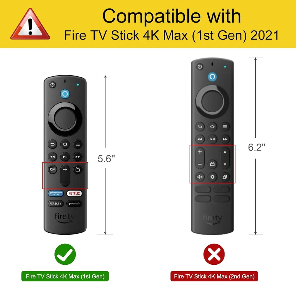 Silicone Remote Case Cover for Fire TV Stick 4K / Fire TV 3rd Gen / Fire TV Cube - Image 3 of 4