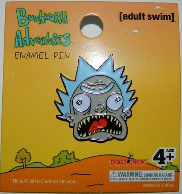 Rick and Morty Bushworld Adventures Bushland Rick Crazy Face Metal