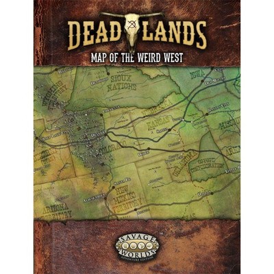 Pinnacle Entertainment Group Deadlands Map of the Weird West Rollenspiel