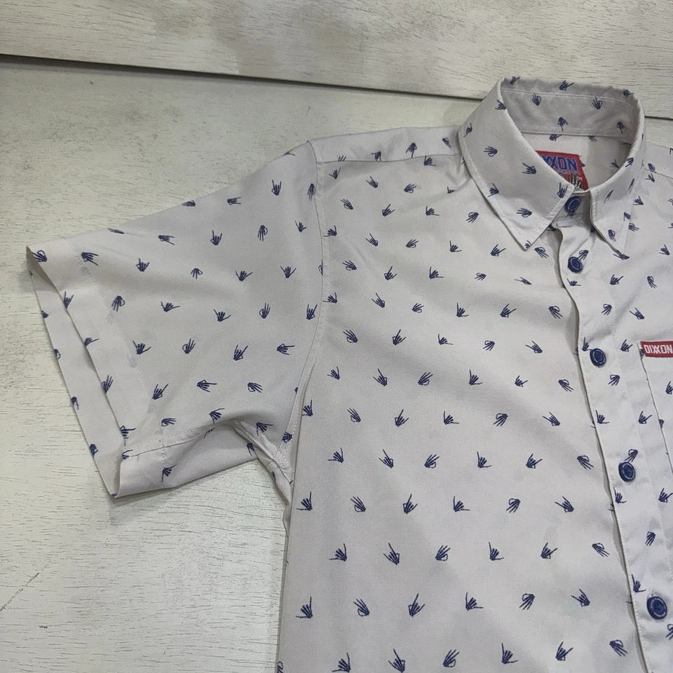 Camisa de Fiesta Dixxon Flannel Co Para Hombre Mediana Brolingual Manga Corta Esqueleto Foto 4 de 4