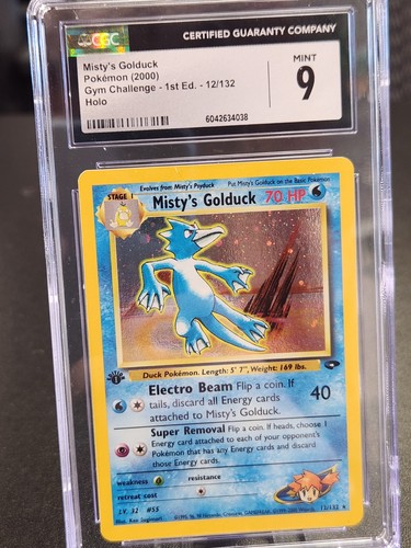 Misty's Golduck (1st Edition) graded CGC 9 for sale on eBay