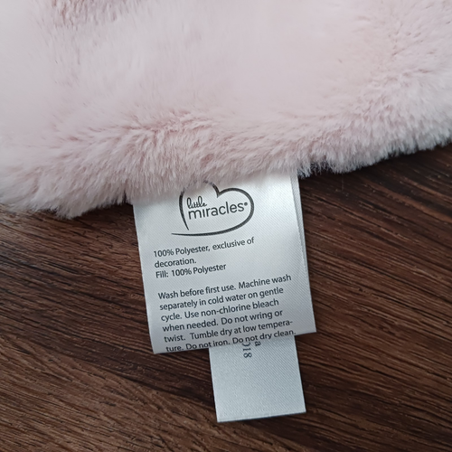 Little Miracles Unicorn Pink Lovey Plush Baby Security Blanket Lovey 14” - Picture 3 of 6