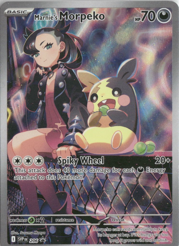 Pokemon Marnie’s Morpeko Holo Rare SV: Scarlet & Violet Promo Cards 2023 206 NM