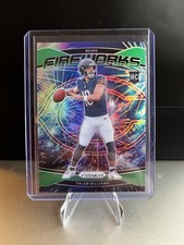 2024 Panini Prizm - Fireworks Caleb Williams #25 Green Wave Prizm (RC)