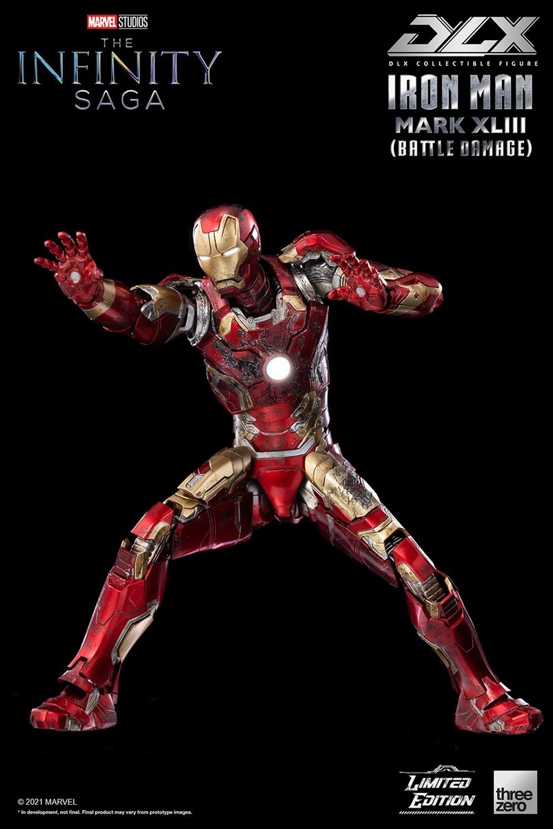 3A Threezer 6-inch DLX Iron Man MK43 Battle Damage Edition