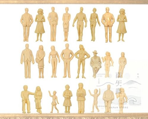 Sight Collection Human Doll Person Human Figure Unpainted 1: 25 Pack of 24 - Picture 1 of 3