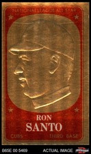 1965 Topps Embossed #28  Ron Santo  Cubs HOF 6 - EX/MT