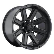 18x8.5 Ultra 195sb Crusher Satin Black Wheels 5x5 10mm Set Of 4