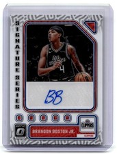 2021-22 Panini Donruss Optic #SS-BBJ Brandon Boston Jr. Auto