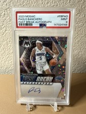 2023-24 Panini Mosaic Paolo Banchero Fastbreak Prizm Auto PSA 9 (AU)