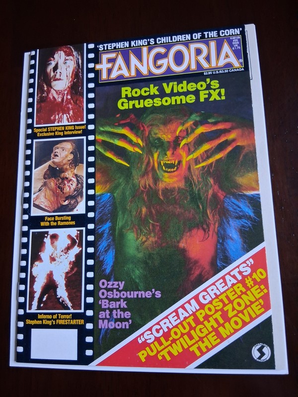 Fangoria Horror Magazine #35 1984 Ozzy Osborne Bark At The Moon Vintage