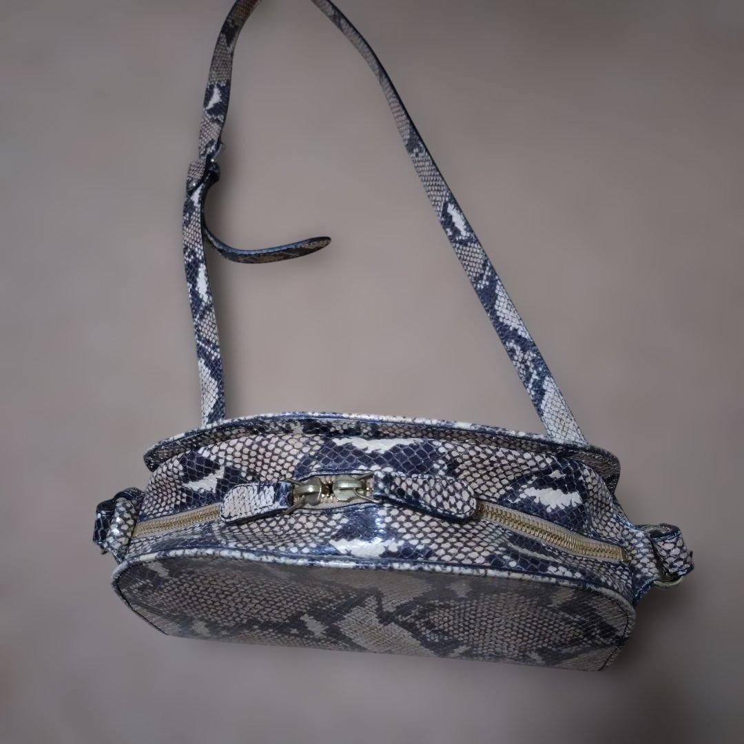 A.P.C. Python Snake Leather Half Moon Shoulder Ba… - image 10