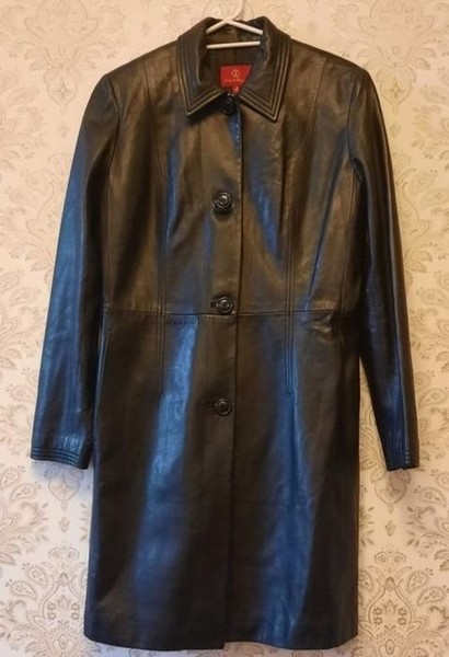 Women Cole Haan Trench Black Leather