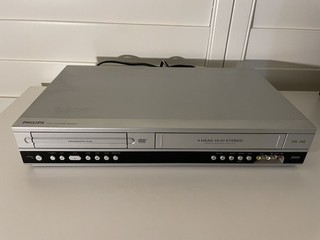 Philips DVP3340V DVD VCR Combo Player Recorder Tested No Remote A/V Cord
