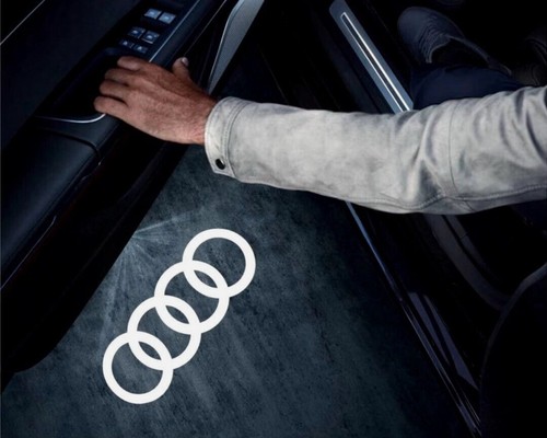 PROIETTORI LOGO ANELLI LUCI CORTESIA PORTIERE LED- AUDI A1 A3 A4 A5 A6 Q3 Q5 Q7 - Foto 2 di 4