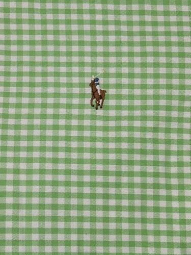 Polo Ralph Lauren Shirt Mens Small Green Gingham Check Pony Logo - Picture 3 of 9