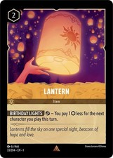 Disney Lorcana TCG - The First Chapter - Lantern Rare 33/204