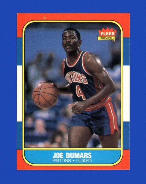 1986-87 Fleer Set-Break # 27 Joe Dumars NR-MINT GMCARDS