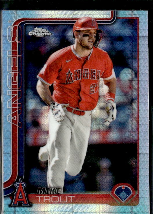 2025 Topps Chrome #100 Mike Trout Prism Refractors