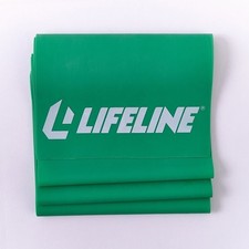 Lifeline Stamina Strength Flat Band Level 4 Rubber Resistance Green