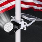 New ListingSolar Flag Pole Light,New 7 Led 10000h Lifespan Solar Powered Spotlight 18H/7.