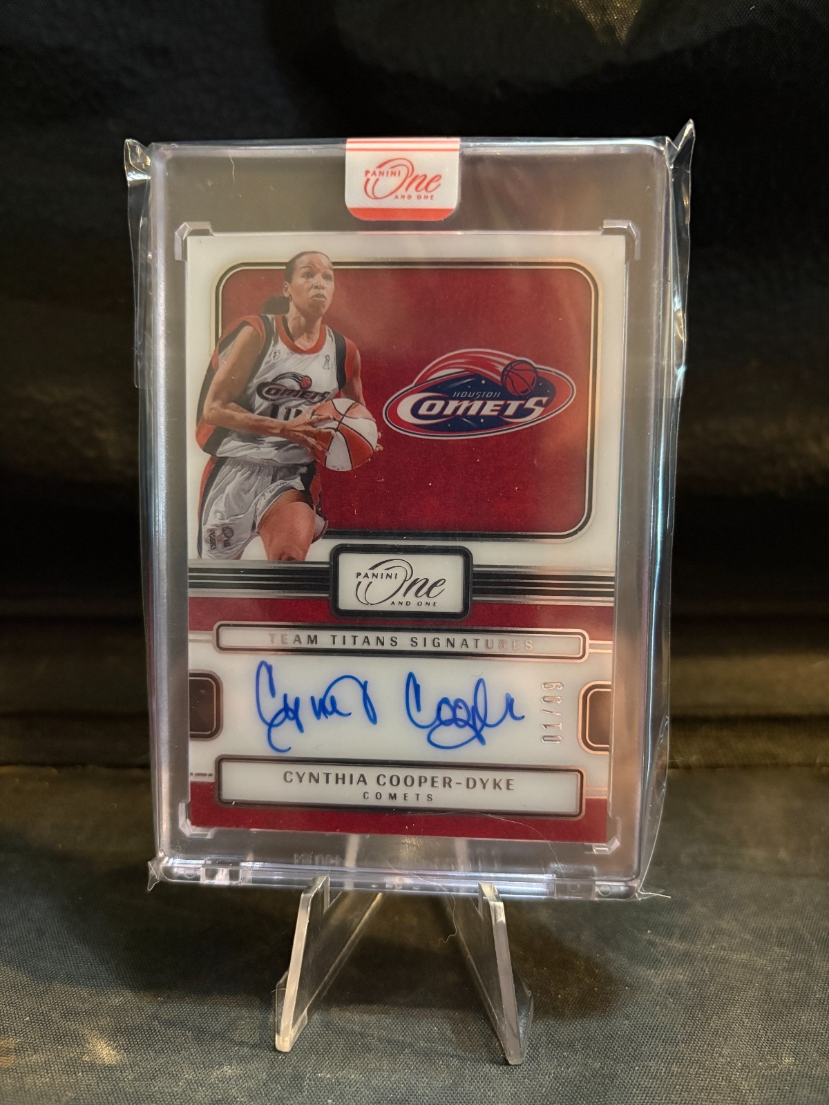 Cynthia Cooper-Dyke 2025 Panini One & One Team Titans Signature 01/99