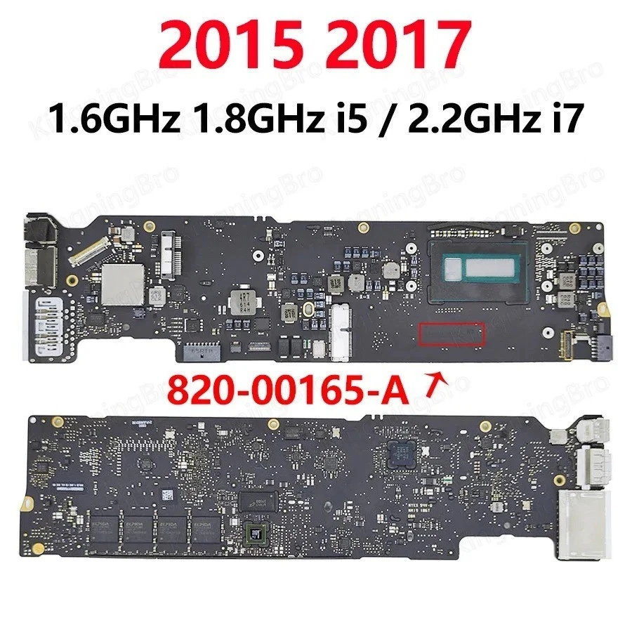 A1466 A1369 MacBook Air 13" Logic Board i5 i7 4GB 8GB 2010–2017 Motherboard - Image 2 of 4