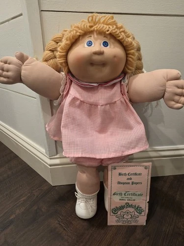 💗Cabbage Patch Kid~Nina Gillie~1983~Yellow hair~Blue eyes