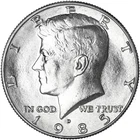 1985 D Kennedy Half Dollar Uncirculated from Mint Set